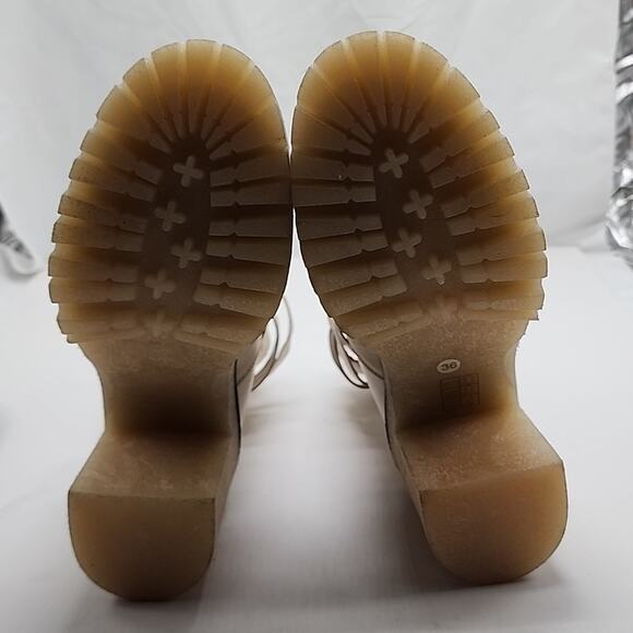 FREE PEOPLE JESSE CUTOUT LEATHER BOOTS WOMEN'S 36 CREAM - Picture 15 of 16